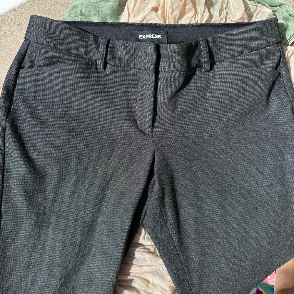 Express Editor pants Charcoal gray tweed (Size 8R)